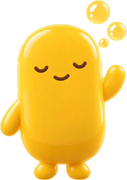 The WashYaAzz mascot, a smiling yellow bar of soap, waving